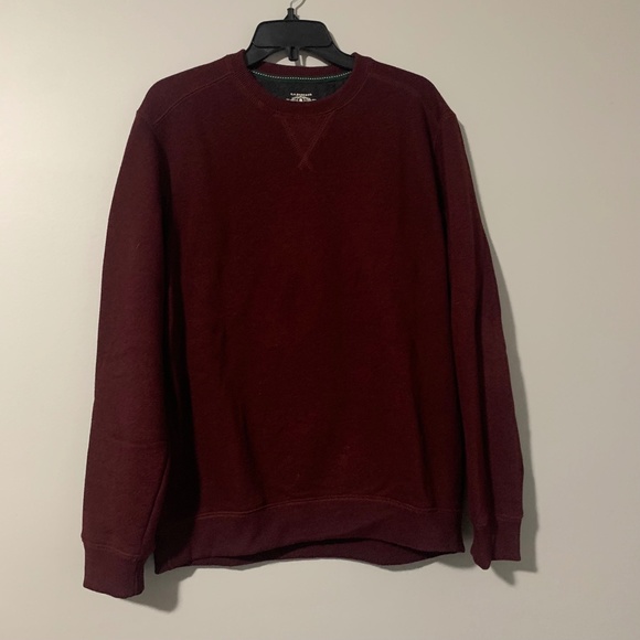 Burgundy GH Bass Crewneck Sweater - Picture 1 of 3